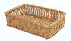Wicker tray, rectangular 30x18