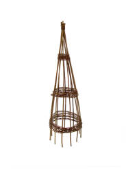 Wicker plant support 160