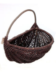 Wicker hanging planter basket 44
