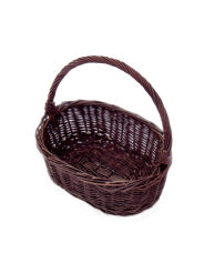 Wicker gift basket, dark 27
