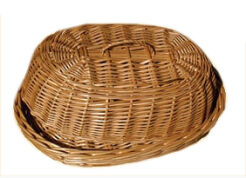 Wicker bread box, oval 40
