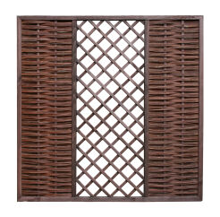 Wicker fence with a trellis 180x180