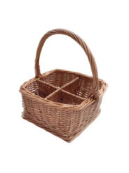 Wicker spice basket