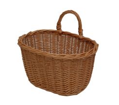 Wicker hanging storage basket 23