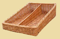 Wicker basket for storage organizing, trapezoid 50x70