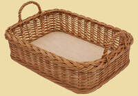 Wicker tray with handles, rectangular 53