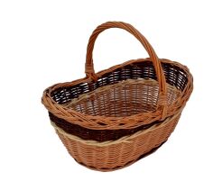 Wicker shopping basket, Bananowy 48