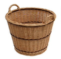 Wicker utility basket, with stripes, Kipa 60
