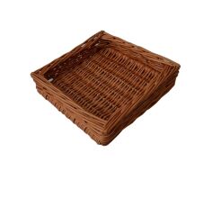 Wicker storage basket 28x28x7