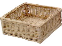 Wicker storage basket 30x30x12