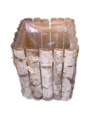 Wooden flower pot, birch 50x50