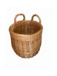 Wicker basket for cherry and sour cherry harvesting