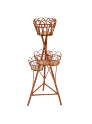 Wicker plant stand IV