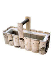 Wooden flower pot, birch 45