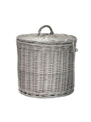 Wicker hat box, white 35