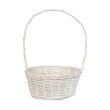 Wicker flower basket, white 35 - 3