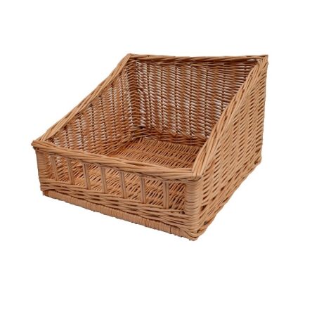 Wicker basket for storage organizing, trapezoid 40x40