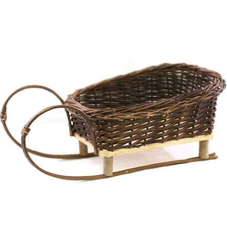 Plant stand- sled, dark wicker 52