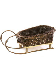 Plant stand- sled, dark wicker 52
