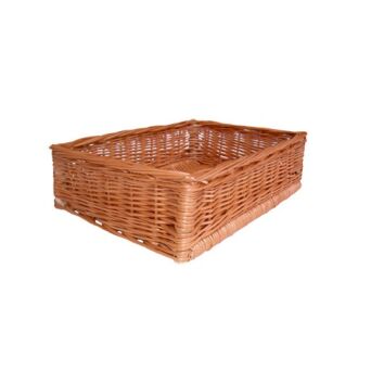 Wicker storage basket 30x40x12