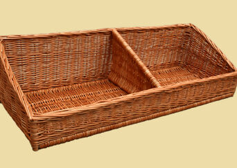 Wicker basket for storage organizing, trapezoid 116x60