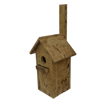 Bird nesting box, wooden