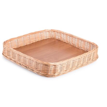 Wicker storage basket on an HDF board 40x40x7,5