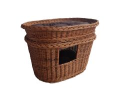 Wiklinowa porodówka dla kota, owalna