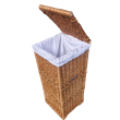 Wiklinowy kosz na pranie z obszyciem  30x30 - 2