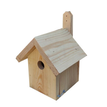 Bird nesting box, wooden