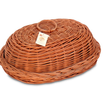 Wicker bread box, oval 42