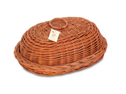Wicker bread box, oval 42