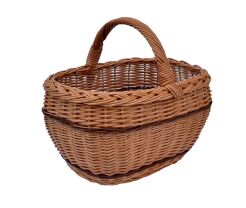 Wicker shopping basket, Mirek