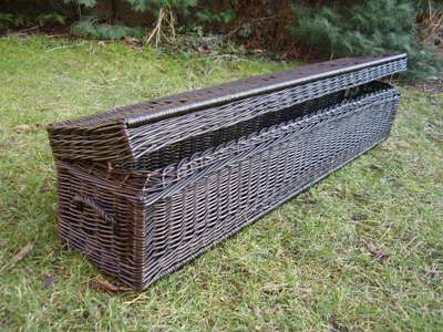 Wicker storage trunk, wenge 157