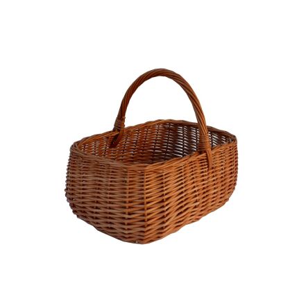 Wicker shopping basket, Perłowy 36