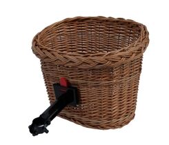 Wiklinowy kosz rowerowy z mocowaniem metalowym 36