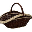 Wicker fireplace basket, dark 65 - 2