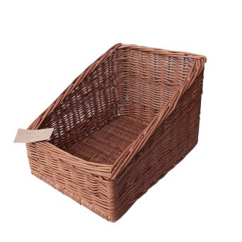 Wicker basket for storage organizing, trapezoid 30x40