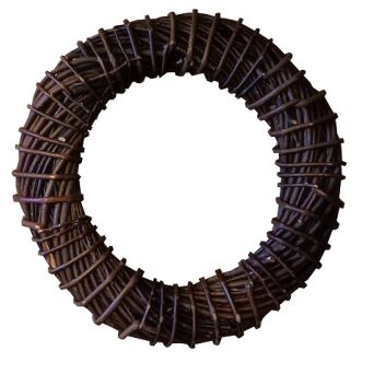 Wicker wreath, dark 40