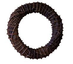 Wicker wreath, dark 40