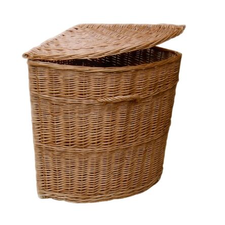 Wiklinowy, narożny kosz na pranie 40
