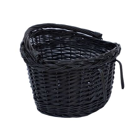 Wiklinowy kosz rowerowy, czarny 41