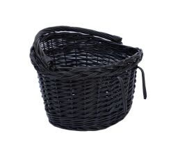 Wiklinowy kosz rowerowy, czarny 41