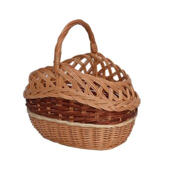 Wicker shopping basket, openwork, Węgier 44
