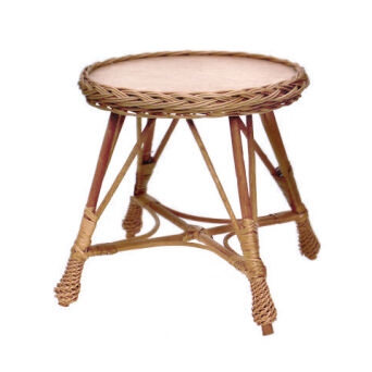 Wicker kids table, round 40
