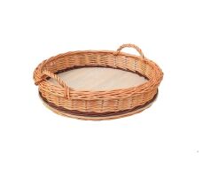 Wicker tray with handles 39