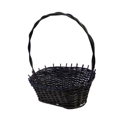 Wicker gift basket, wenge, Elipsa 25