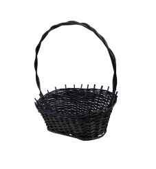 Wicker gift basket, wenge, Elipsa 25