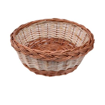 Wicker tray, two-tone 24