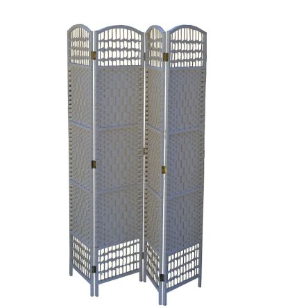 Rattan room divider, 4 panel 50x4/180